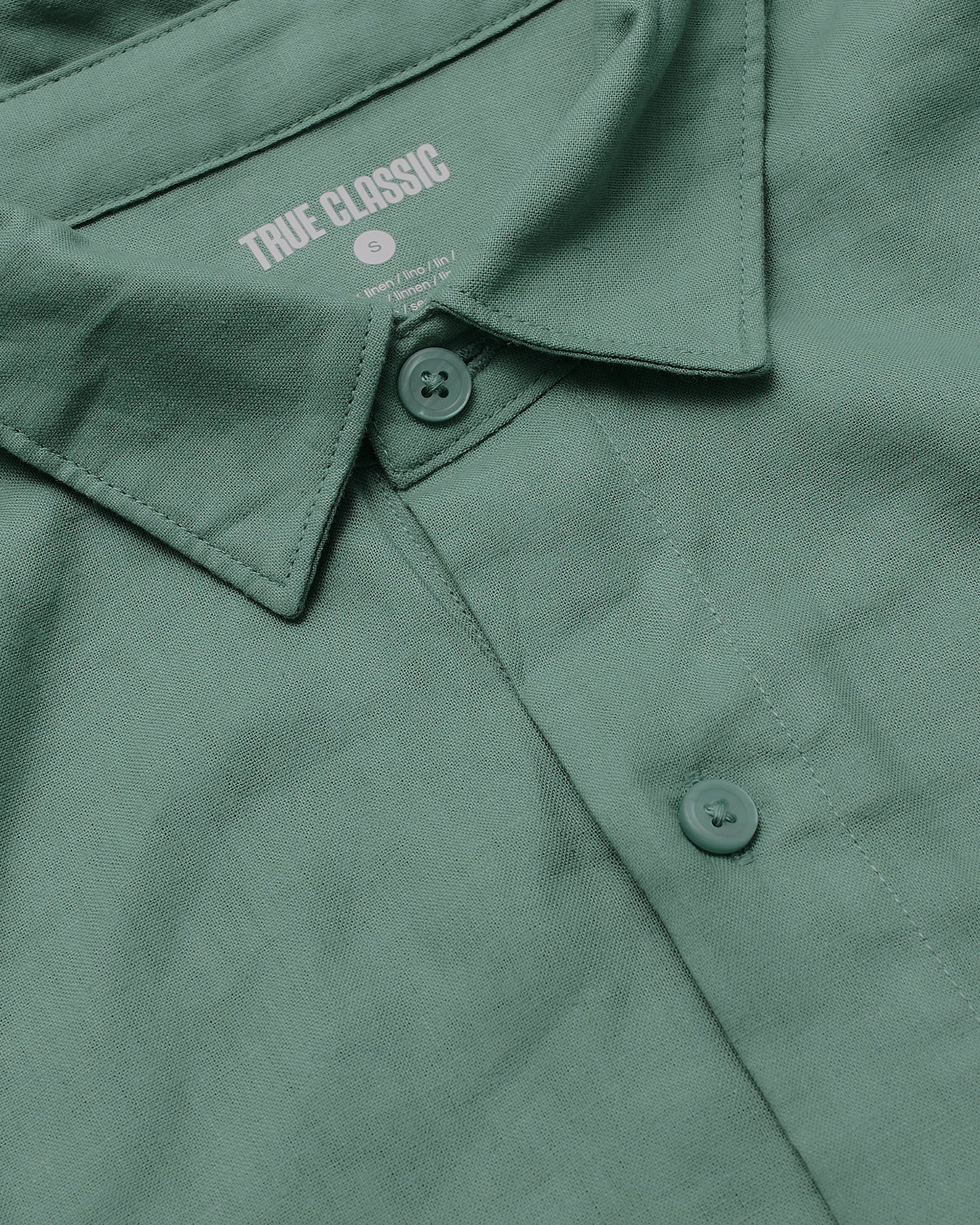 Moss Short Sleeve Linen Shirt