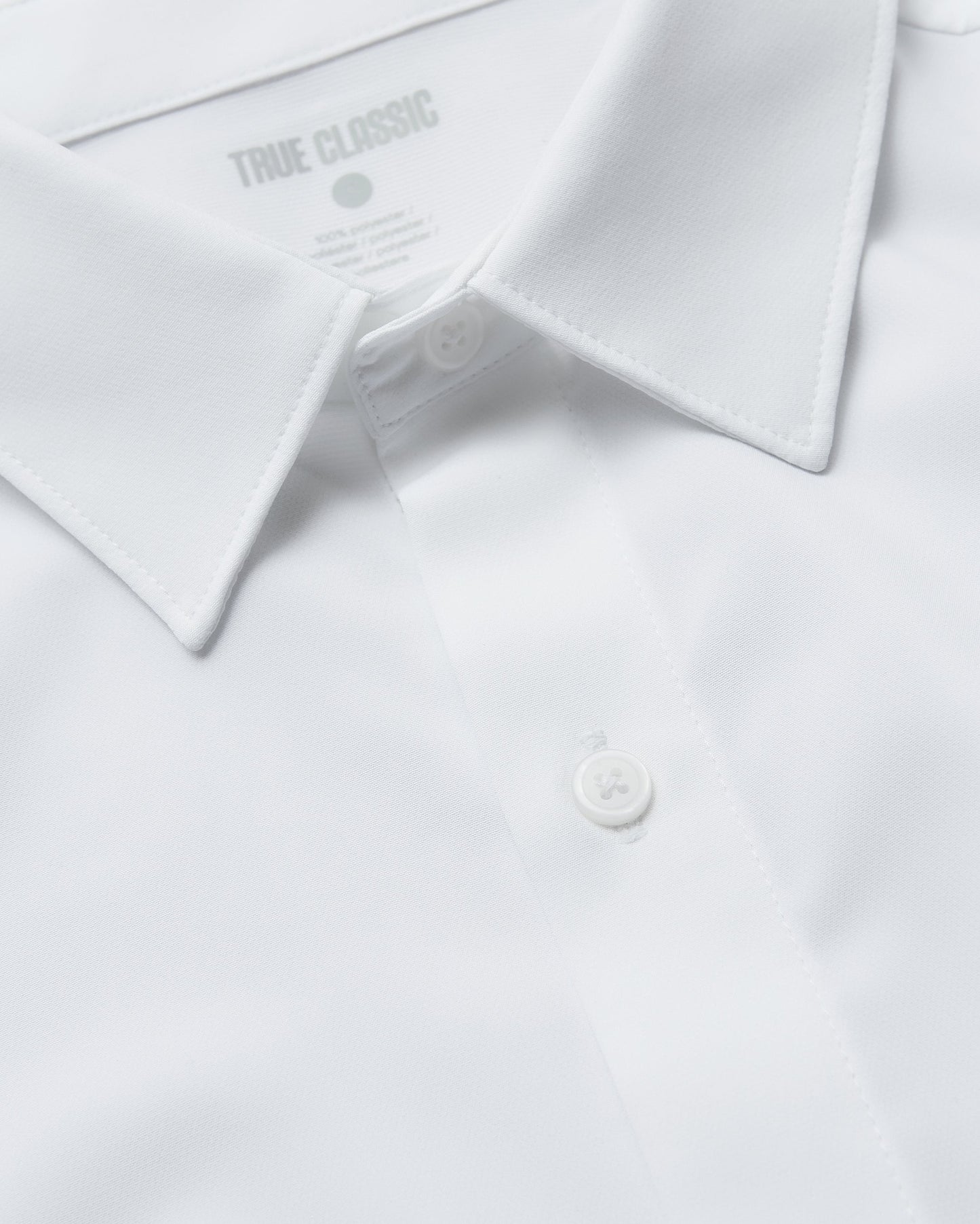 All White Short Sleeve Performance Dress Shirt 2-Pack