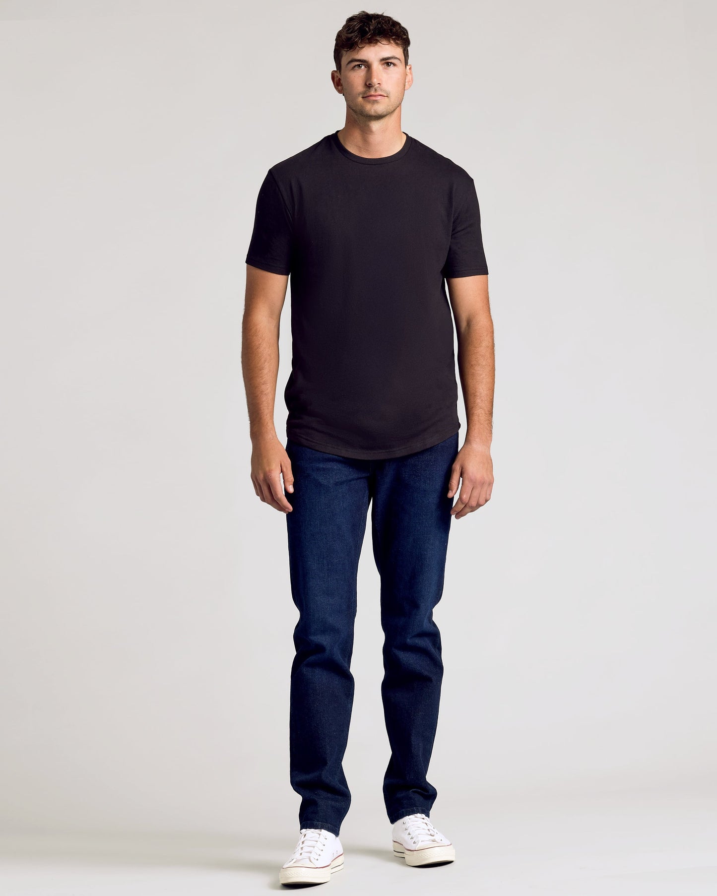 Black & White Classic Tall Curved Hem Crew 10-Pack