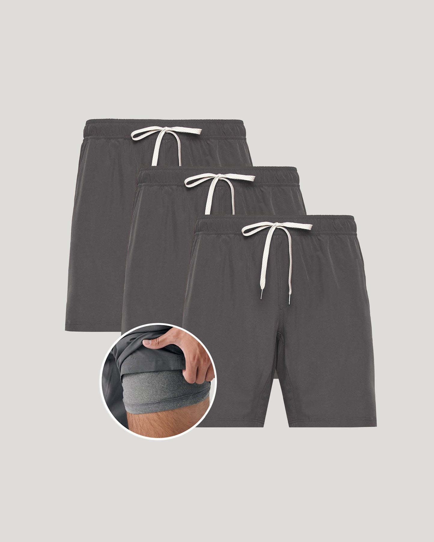 True Classic Men's Active Shorts 9"- Quick Dry Stretch Gym Shorts with Built-In Liner, Athletic Shorts for Gym Fits, Basketball, or Outdoor Workouts