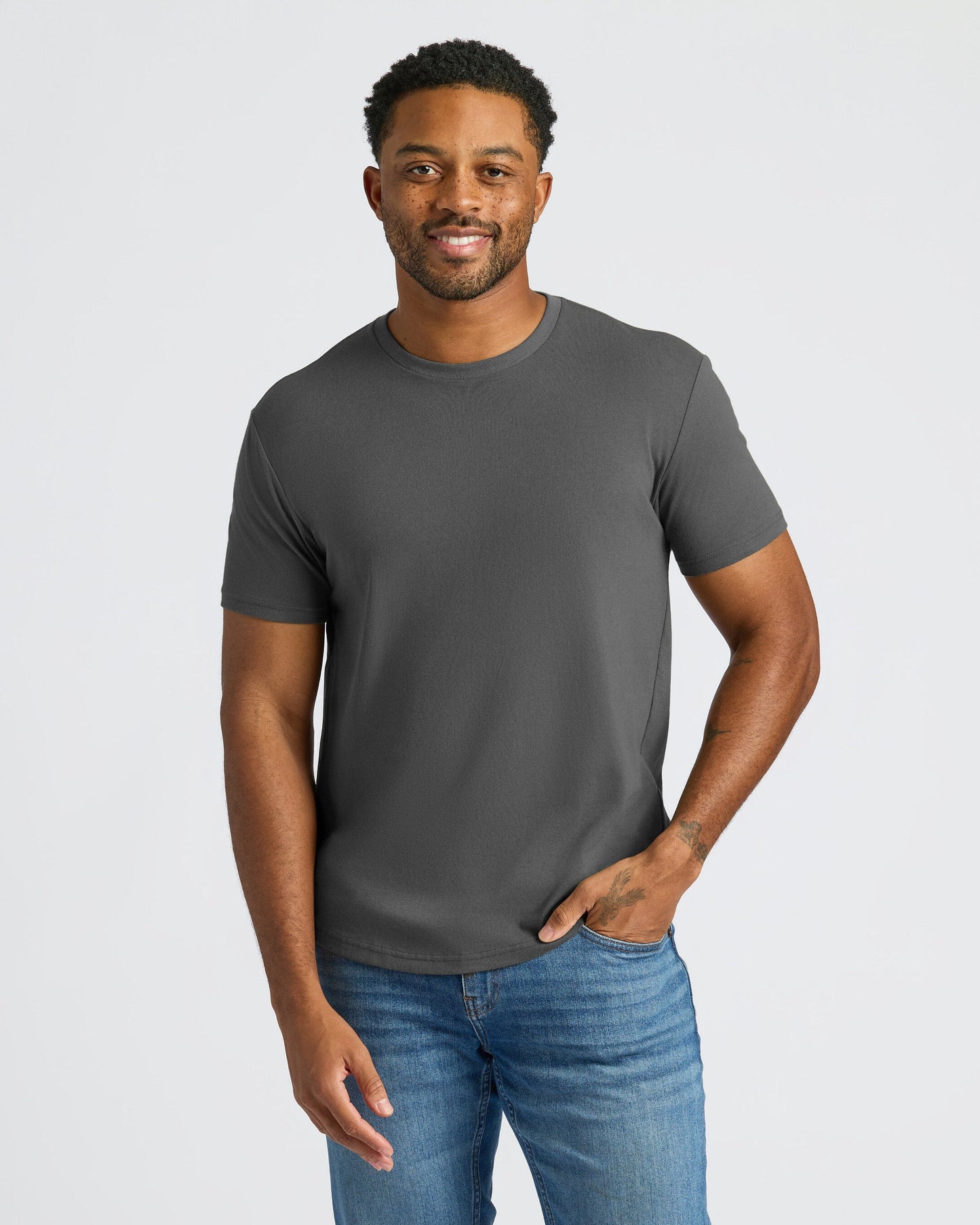 Classic Curved Hem Crew Neck 10-Pack