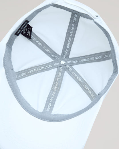White Active Running Cap