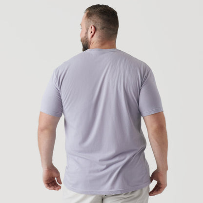 Lilac Gray Short Sleeve Crew Neck Tee