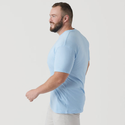 Oxford Blue Short Sleeve Crew Neck Tee