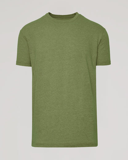 Dark Heather Willow Short Sleeve Crew Neck Tee