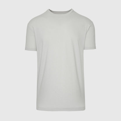 Light Gray Short Sleeve Crew Neck Tee