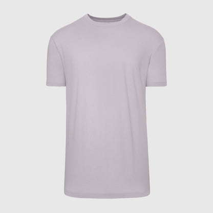 Lilac Gray Short Sleeve Crew Neck Tee