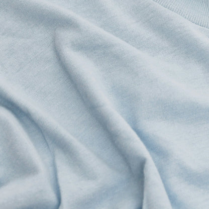 Pale Blue Tall Round Hem Crew Neck T-Shirt