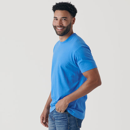 Periwinkle Blue Short Sleeve Crew Neck Tee