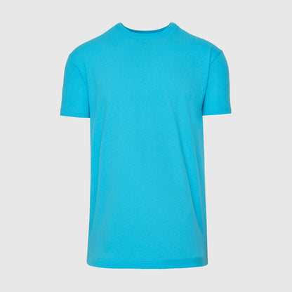 Turquoise Short Sleeve Crew Neck Tee