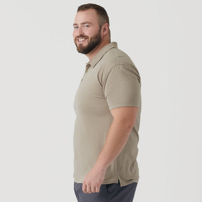 Military Beige Short Sleeve Polo