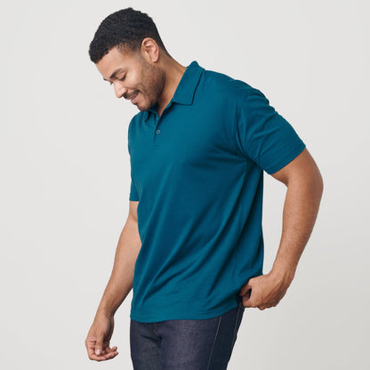Teal Short Sleeve Polo