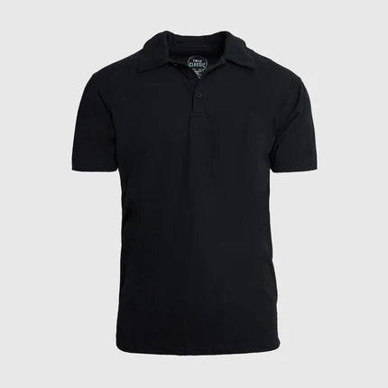 True Classic Men’s Classic Short Sleeve Polo Shirt – Premium Comfort Fit for Everyday Wear, Workwear, or Blue Collar Men Gifts