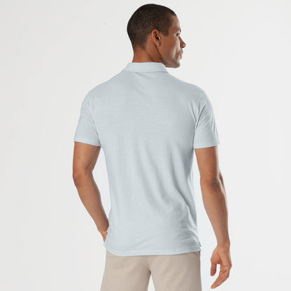 Blue Quartz Short Sleeve Polo