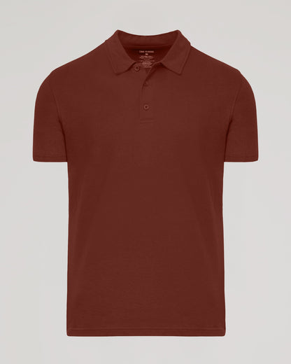 Dark Chocolate Short Sleeve Polo