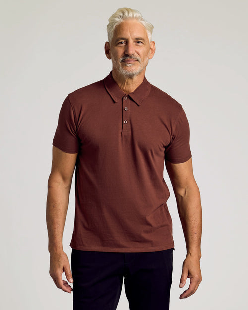 Dark Chocolate Short Sleeve Polo