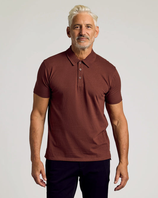 Dark Chocolate Short Sleeve Polo