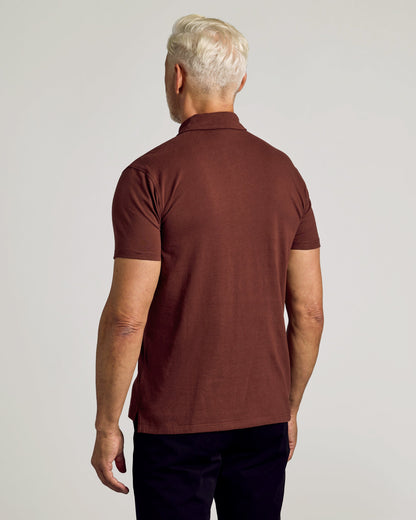 Dark Chocolate Short Sleeve Polo