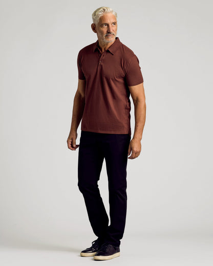 Dark Chocolate Short Sleeve Polo