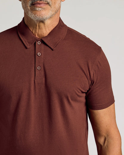 Dark Chocolate Short Sleeve Polo