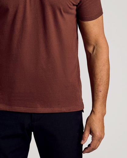 Dark Chocolate Short Sleeve Polo
