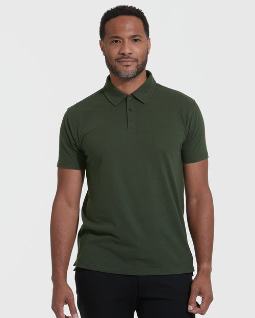 Dark Olive Short Sleeve Polo