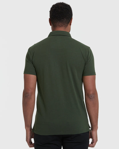 Dark Olive Short Sleeve Polo