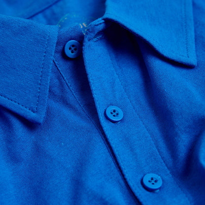 Electric Blue Classic Polo