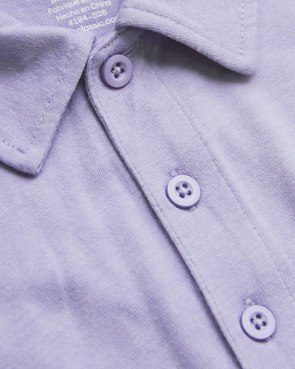 Heather Dark Orchid Short Sleeve Polo