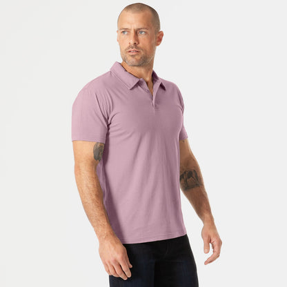 Mineral Mauve Short Sleeve Polo