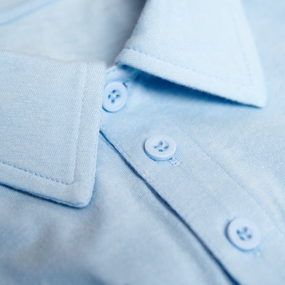 Oxford Blue Short Sleeve Polo