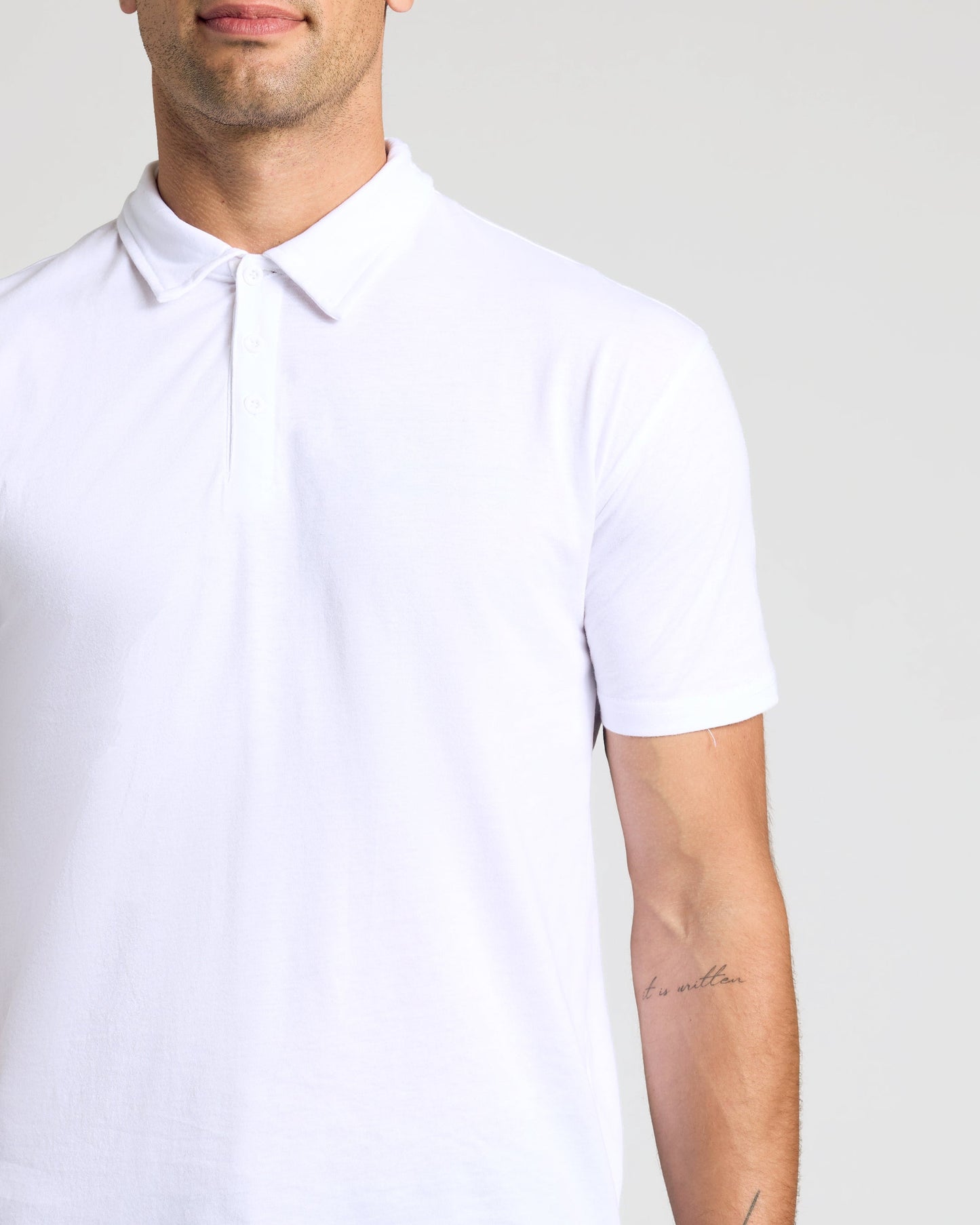 All White Classic Polo 2-Pack