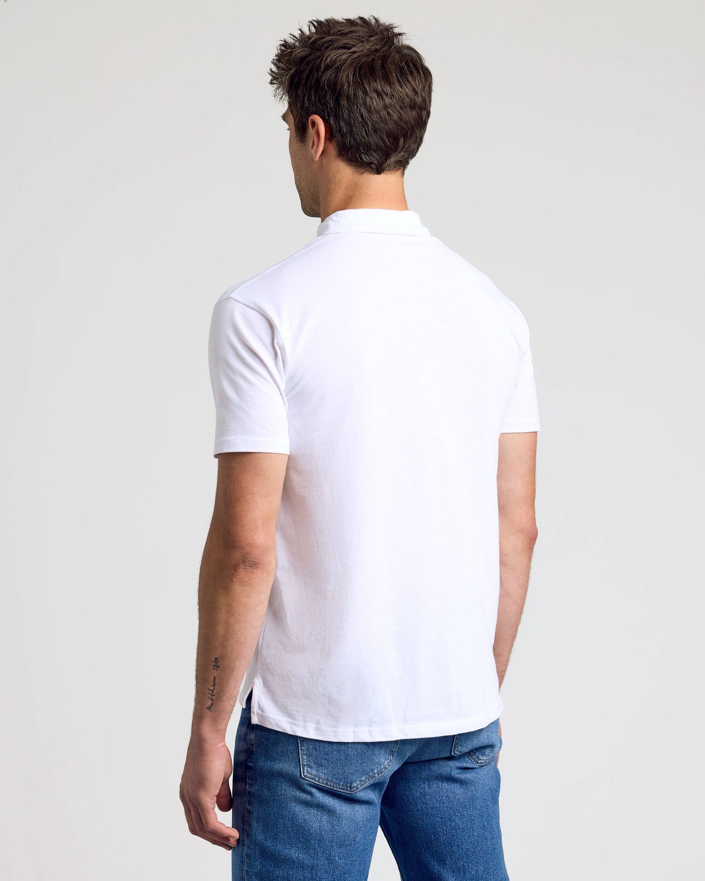 All White Classic Polo 2-Pack