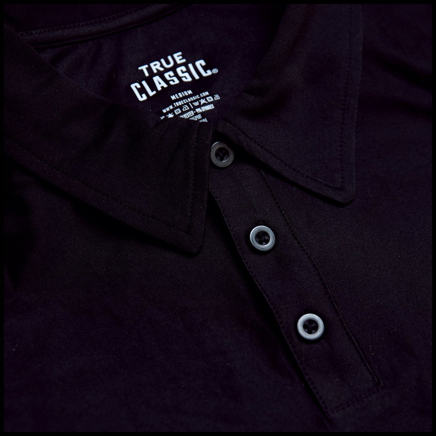 Black Active Short Sleeve Polo 1.0