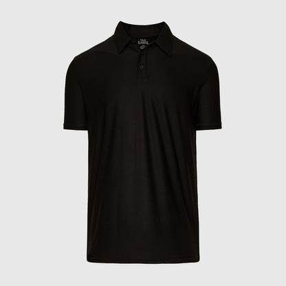 True Classic Men’s Active Short Sleeve Polo - Moisture Wicking Golf Shirt with Stretch Fit, Casual Menswear for Workwear, Blue Collar, or Gifts