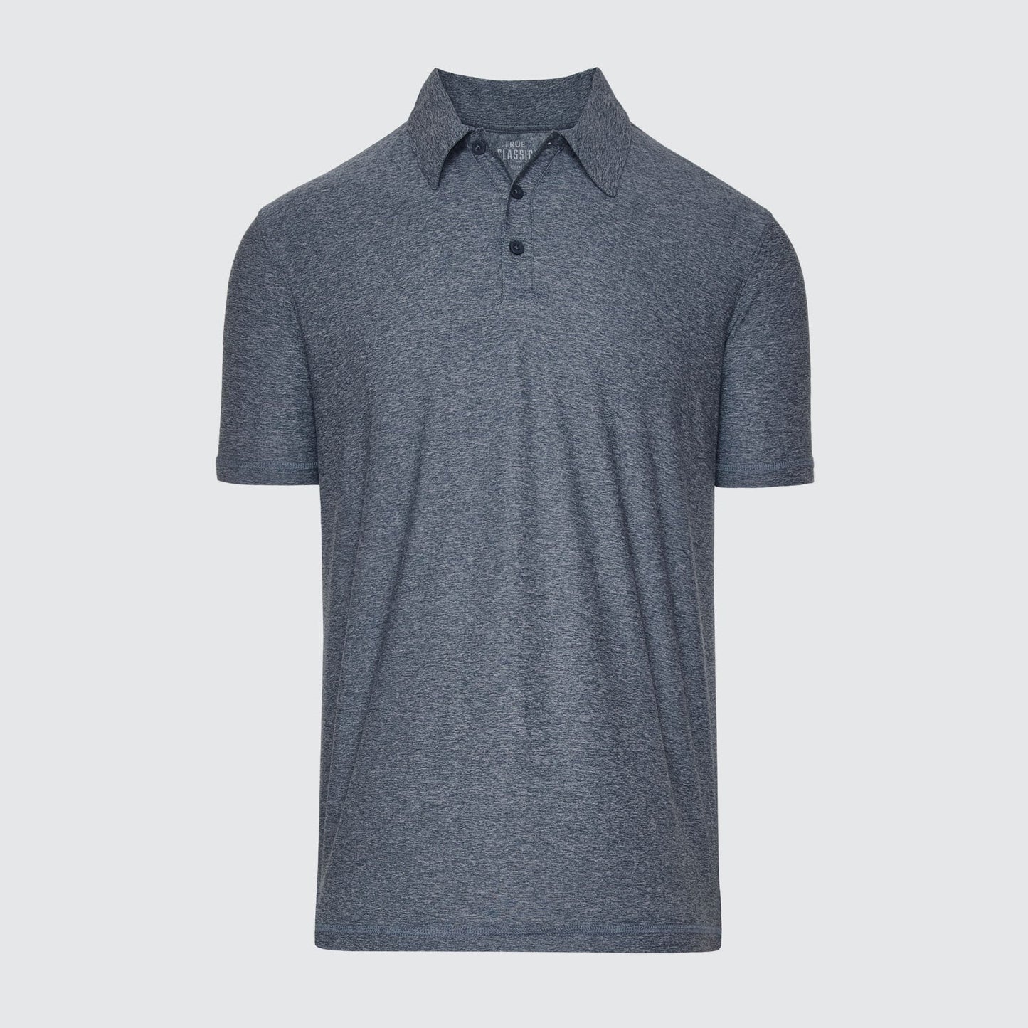 True Classic Men’s Active Short Sleeve Polo - Moisture Wicking Golf Shirt with Stretch Fit, Casual Menswear for Workwear, Blue Collar, or Gifts
