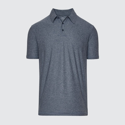 True Classic Men’s Active Short Sleeve Polo - Moisture Wicking Golf Shirt with Stretch Fit, Casual Menswear for Workwear, Blue Collar, or Gifts