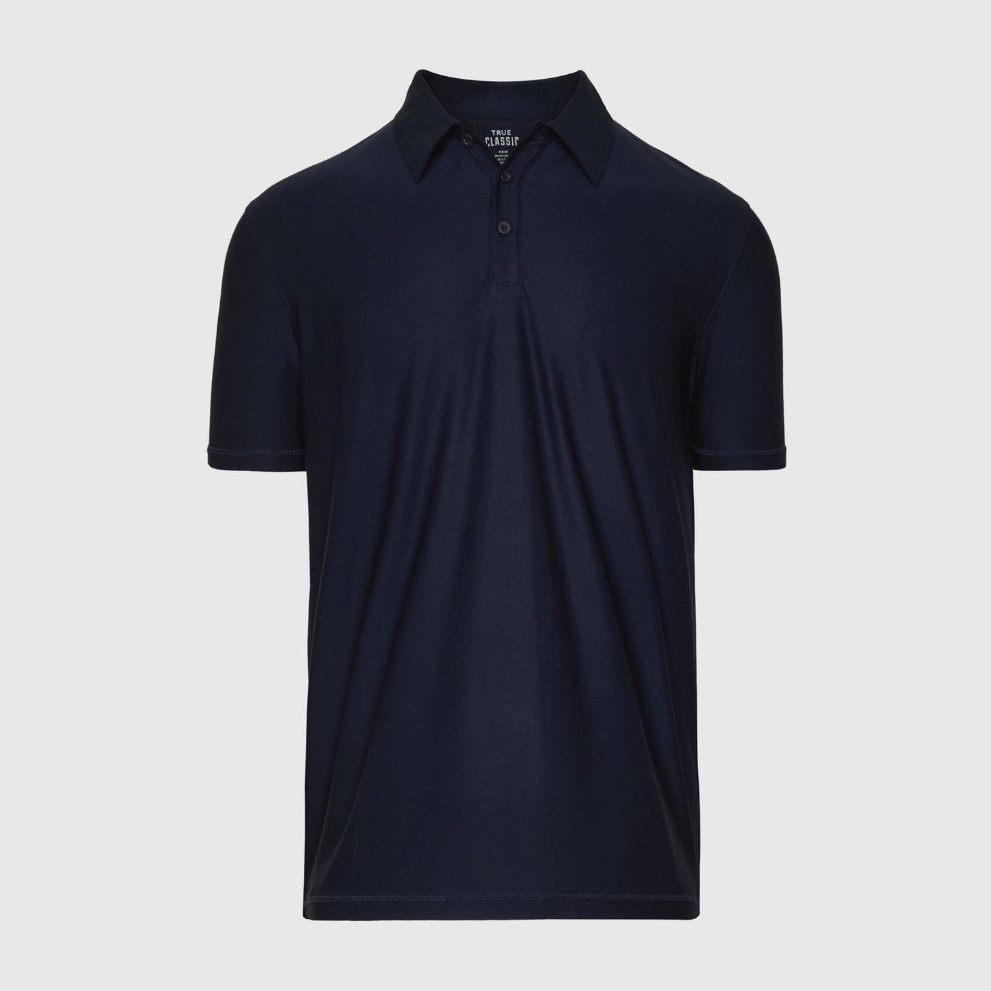 True Classic Men’s Active Short Sleeve Polo - Moisture Wicking Golf Shirt with Stretch Fit, Casual Menswear for Workwear, Blue Collar, or Gifts
