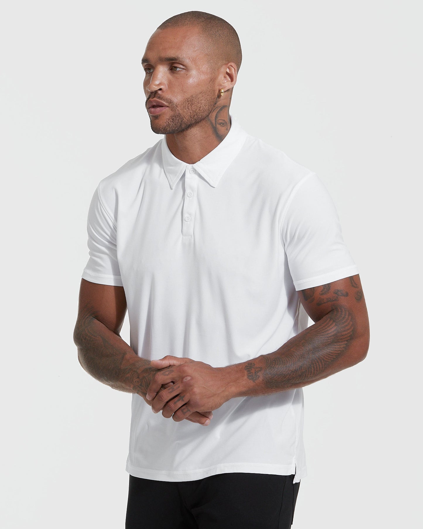 True Classic Men’s Active Short Sleeve Polo - Moisture Wicking Golf Shirt with Stretch Fit, Casual Menswear for Workwear, Blue Collar, or Gifts