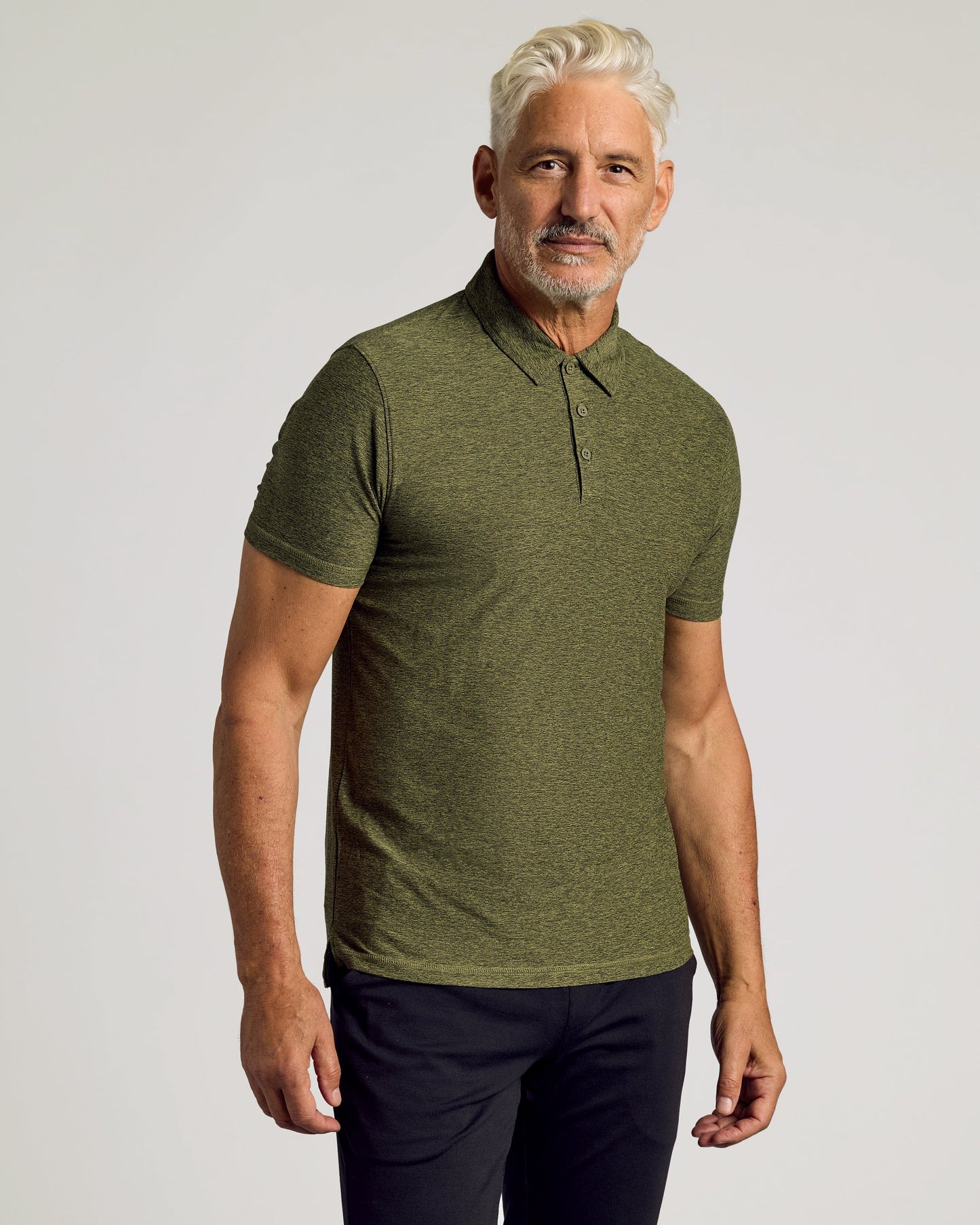 True Classic Men’s Active Short Sleeve Polo - Moisture Wicking Golf Shirt with Stretch Fit, Casual Menswear for Workwear, Blue Collar, or Gifts
