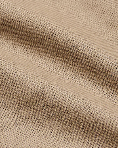 Dusty Taupe Short Sleeve Linen Shirt