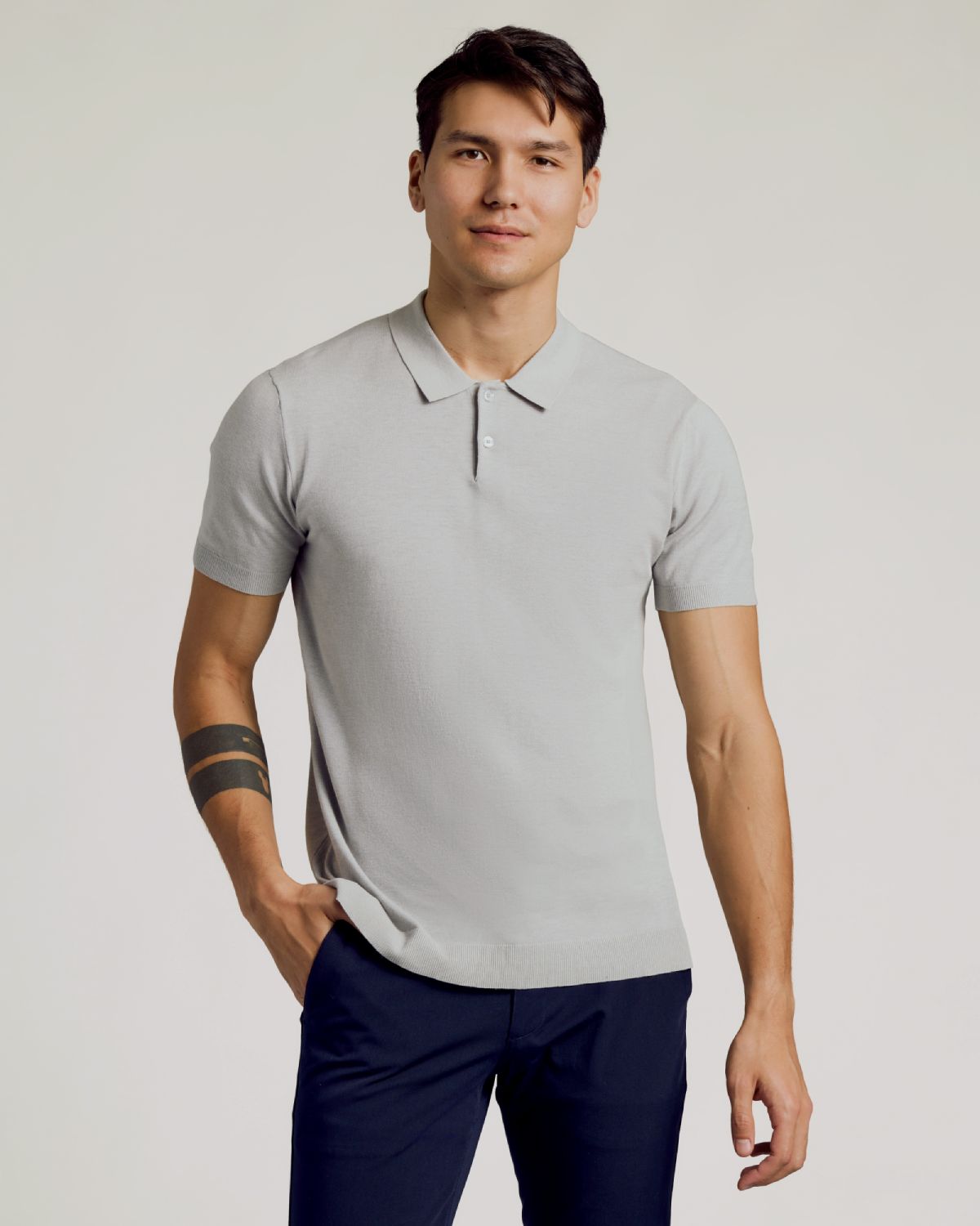 True Classic Men’s Sweater Polo – Dressy Short Sleeve Knit Polo with Stretch, Moisture-Wicking & UPF 30