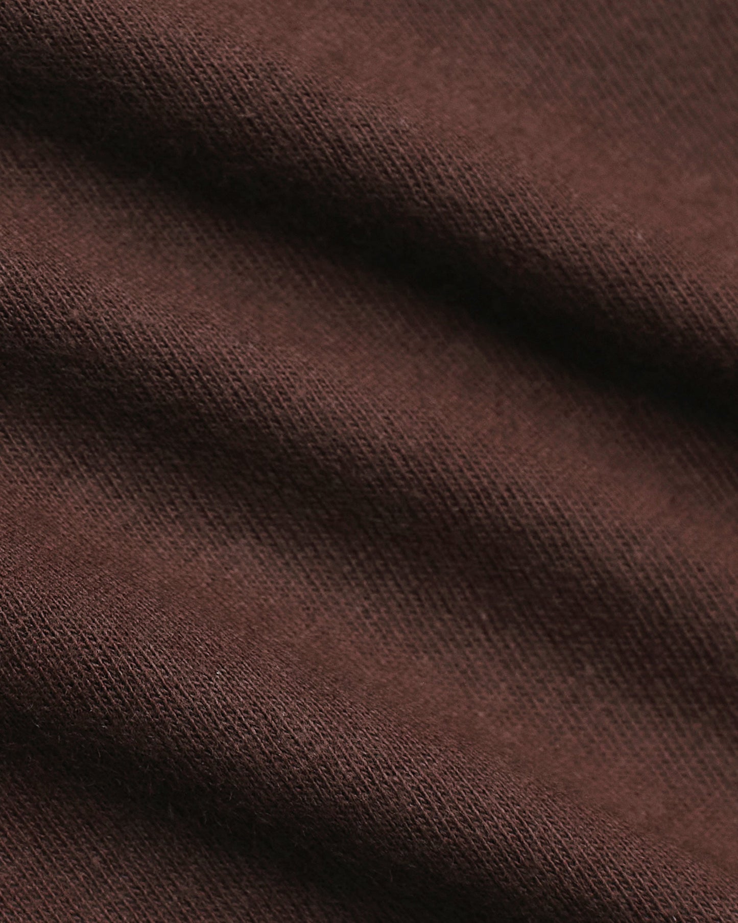 Carob Curved Hem Classic Crew Neck