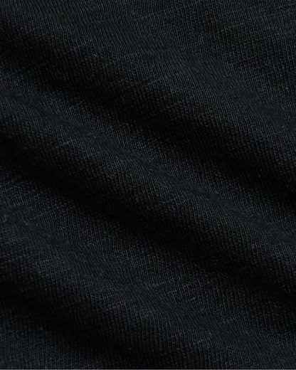 Womens Black Slub Scoop Neck Tee 2-Pack