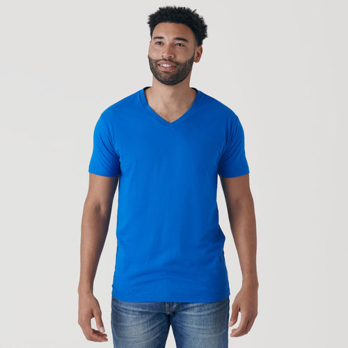 Electric Blue V-Neck Tee