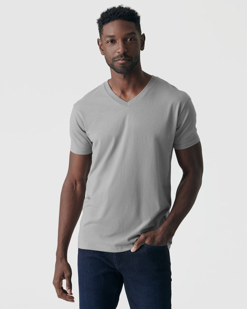Glacier Gray Classic V-Neck