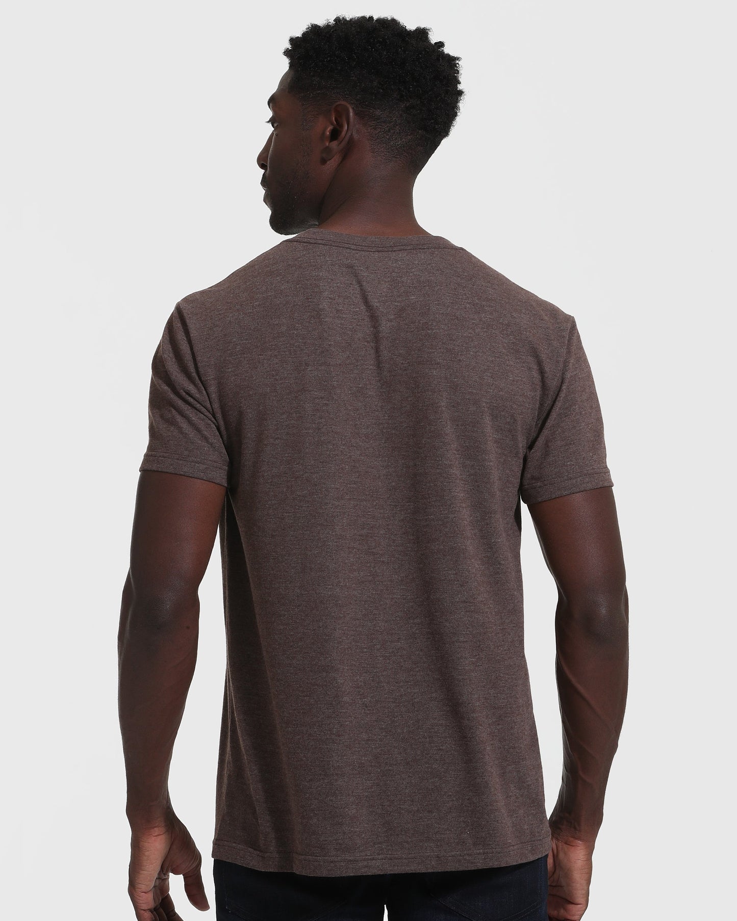 Heather Dark Oak Classic V-Neck