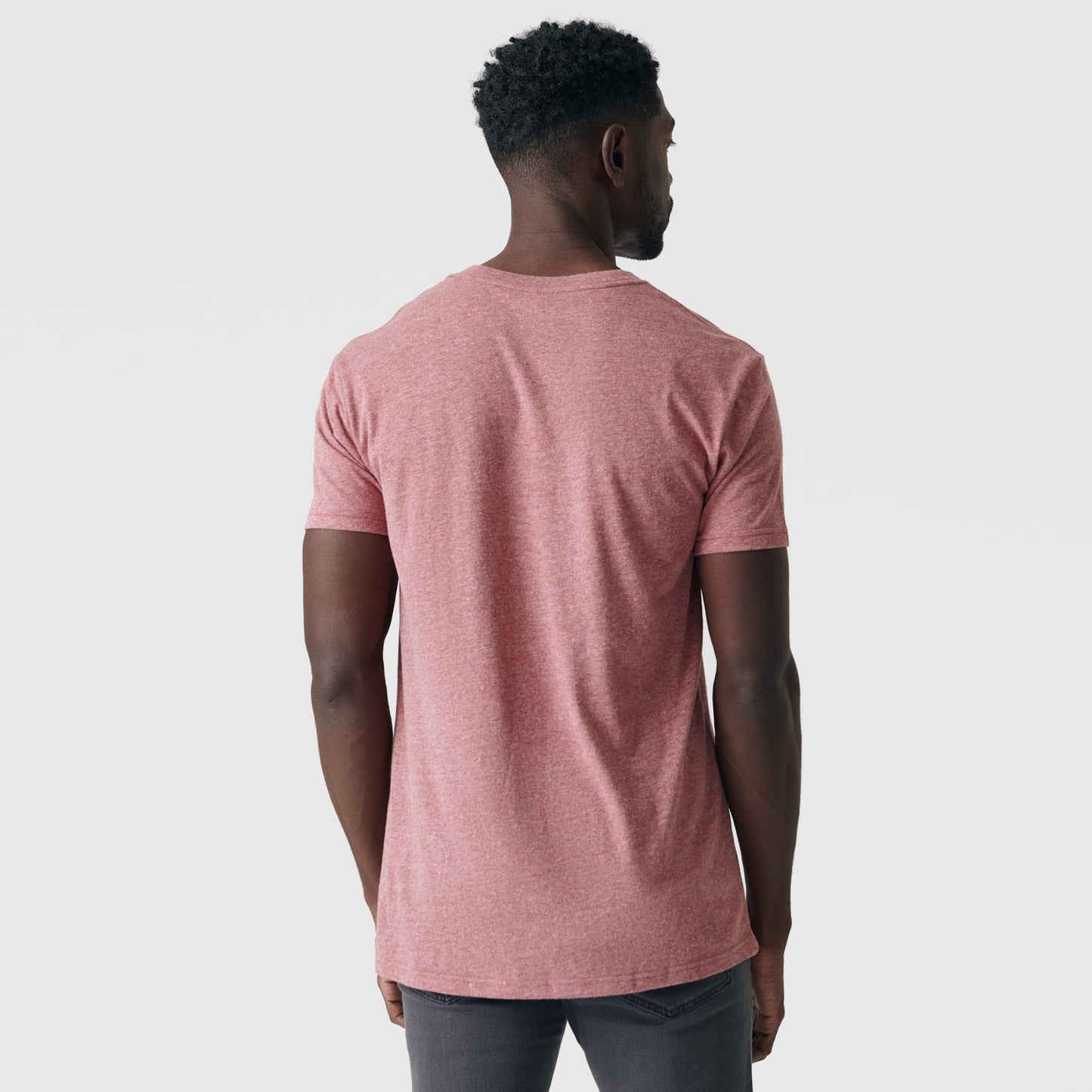 Heather Crimson V-Neck Tee