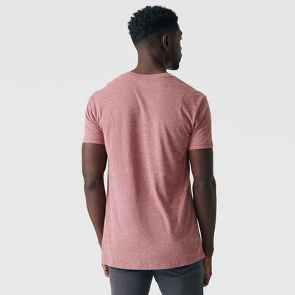 Heather Crimson V-Neck Tee