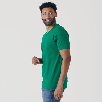 Kelly Green V-Neck Tee